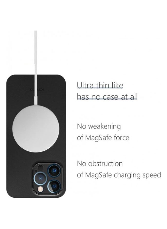 KZDOO iPhone 14 Pro Max Case Air Skin Series Ultra Slim Frosted Anti Slip Back Cover Full Coverage Camera Lens Protection 6.7 inch Black - Image 4